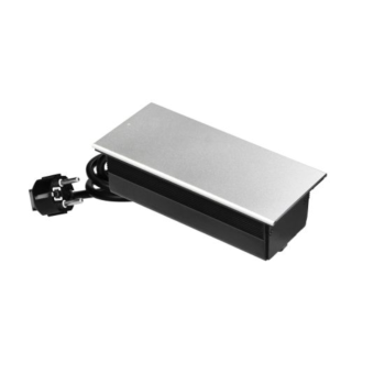 GNIAZDO MEBLOWE PODWÓJNE ORNO OR-GM-9043/G KABEL 1,8m 2xUSB